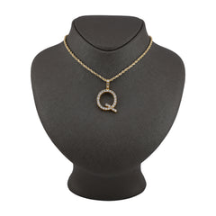 925 Silver Real Natural Diamonds 2 Grams All Initial Alphabets Pendant Letter Charm