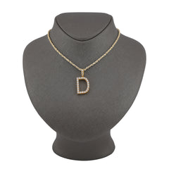 925 Silver Real Natural Diamonds 2 Grams All Initial Alphabets Pendant Letter Charm