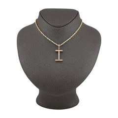 925 Silver Real Natural Diamonds 2 Grams All Initial Alphabets Pendant Letter Charm