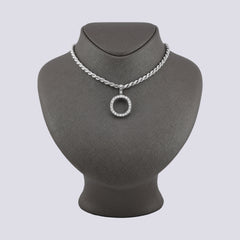 925 Silver Real Natural Diamonds 2 Grams All Initial Alphabets Pendant Letter Charm