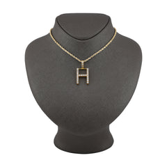 925 Silver Real Natural Diamonds 2 Grams All Initial Alphabets Pendant Letter Charm