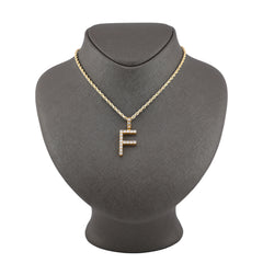 925 Silver Real Natural Diamonds 2 Grams All Initial Alphabets Pendant Letter Charm