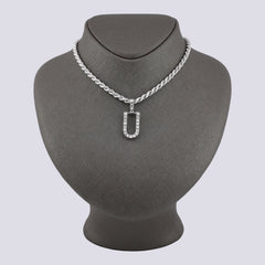 925 Silver Real Natural Diamonds 2 Grams All Initial Alphabets Pendant Letter Charm