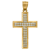 10kt Two-Tone Gold Mens Round Cubic Zirconia Square Engagement Ring