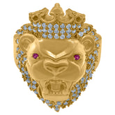 10kt Two-Tone Gold Mens Diamond-Cut Textured Initial Letter Y Band Ring