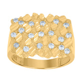 10kt Yellow Gold Mens Nugget Ring
