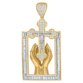 10kt Yellow Gold Mens Last Supper Religious Charm Pendant