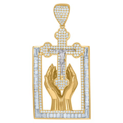 10kt Yellow Gold Mens Last Supper Religious Charm Pendant