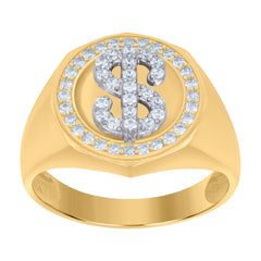 10kt Yellow Gold Mens Nugget Stud Earrings