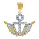 10kt Two-Tone Gold Womens Princess-Cut Cubic Zirconia Halo Trio Ring Set