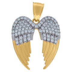 10kt Two-tone Gold Mens Jesus Last Supper Crucifix Cross Religious Charm Pendant