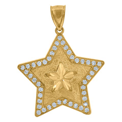 10kt Two-Tone Gold Mens Last Supper Pray For Us Religious Charm Pendant