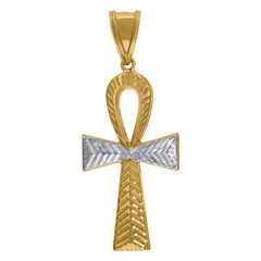 10kt Two-Tone Gold Womens Round And Baguette CZ Round Engagement Ring