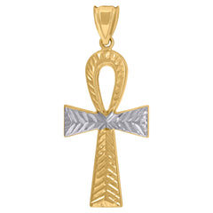 10kt Two-Tone Gold Womens Round And Baguette CZ Round Engagement Ring