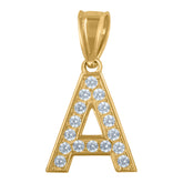 10kt Two-Tone Gold Mens Playing Cards Gambling Fashion Charm Pendant