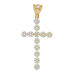 10kt Yellow Gold Brushed Womens Scalloped 30.1mm Hinged Hoops Huggies