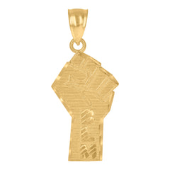 10kt Yellow Gold Mens Jesus Religious Charm Pendant