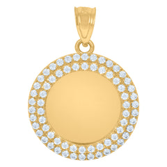 10kt Yellow Gold Mens Last Supper Religious Charm Pendant