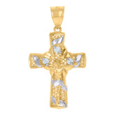 10kt Two-Tone Gold Womens Cubic-Zirconia Fashion Ring