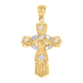 10kt Two-Tone Gold Womens Cubic-Zirconia Flower Fashion Ring