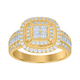 10kt Yellow Gold Mens Nugget Stud Earrings