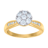 10kt White Gold Unisex Tube Cross Religious Charm Pendant