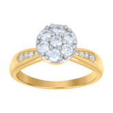 10kt White Gold Unisex Tube Cross Religious Charm Pendant