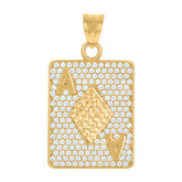 10kt Yellow Gold Mens Native Indian Fashion Charm Pendant