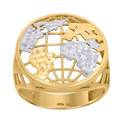 10kt Yellow Gold Mens Nugget Stud Earrings