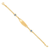 10kt Two-tone Gold Womens Heart Link 7" Bracelet
