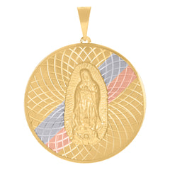 10kt Yellow Gold Mens Hamsa Symbol Religious Charm Pendant