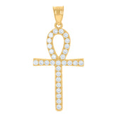 10kt Two-tone Gold Womens Greek Key Fashion Ring