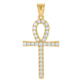 10kt Two-tone Gold Womens Elephant Good Luck Link 7" Bracelet