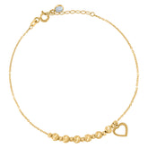 10Kt Yellow Gold Womens Cubic-Zirconia Hearts In Heart Charm Pendant