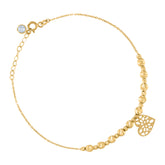 10Kt Yellow Gold Womens Cubic-Zirconia Hearts In Heart Charm Pendant