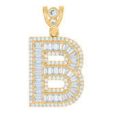 10kt Yellow Gold Mens Nugget Stud Earrings