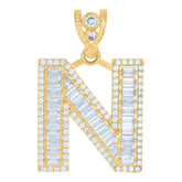 10kt Yellow Gold Mens Pharaoh Egyptian Charm Pendant