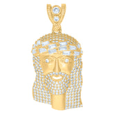 10kt Yellow Gold Mens Royal Flush Cards Spade Stud Earrings