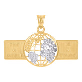 10kt Yellow Gold Mens Star Of David Religious Symbol Charm Pendant