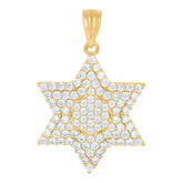 10kt Yellow Gold Mens Princess Cut Cubic-Zirconia Talking Black Lives Matter Greek Key Border Medallion Charm Pendant