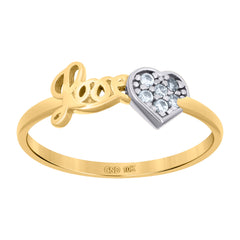 10kt Yellow Gold Unisex Diamond-Cut Initial Letter P Charm Pendant