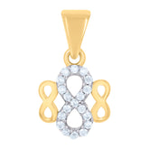 10kt Two-Tone Gold Unisex Textured Cross Religious Charm Pendant