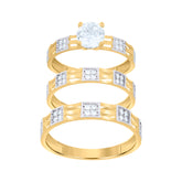 10kt Tri-Color Gold Mens Cubic-Zirconia Jesus Religious Charm Pendant