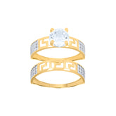 10kt Yellow Gold Womens Cubic-Zirconia Angel Diamond-Cut Beaded Charm Anklet/Bracelet Size 8 Inches