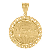 10kt Yellow Gold Mens Trap House Fashion Charm Pendant
