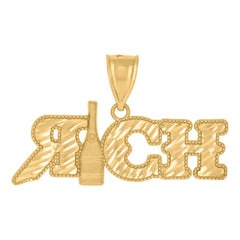 10kt Yellow Gold Textured Jesus Face Religious Charm Pendant