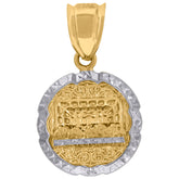 14kt Two-tone Gold Mens Last Supper Religious Charm Pendant