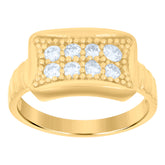 10kt Yellow Gold Womens Cubic-Zirconia Guadalupe Religious Charm Pendant