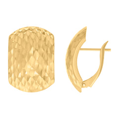 10kt Yellow Gold Womens Fancy Twisted Rope Hoop Earrings 5mm-38