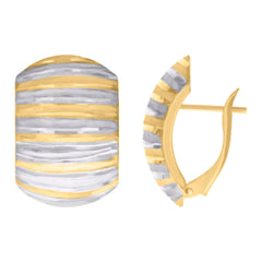 10kt Yellow Gold Womens Fancy Twisted Rope Hoop Earrings 5mm-50